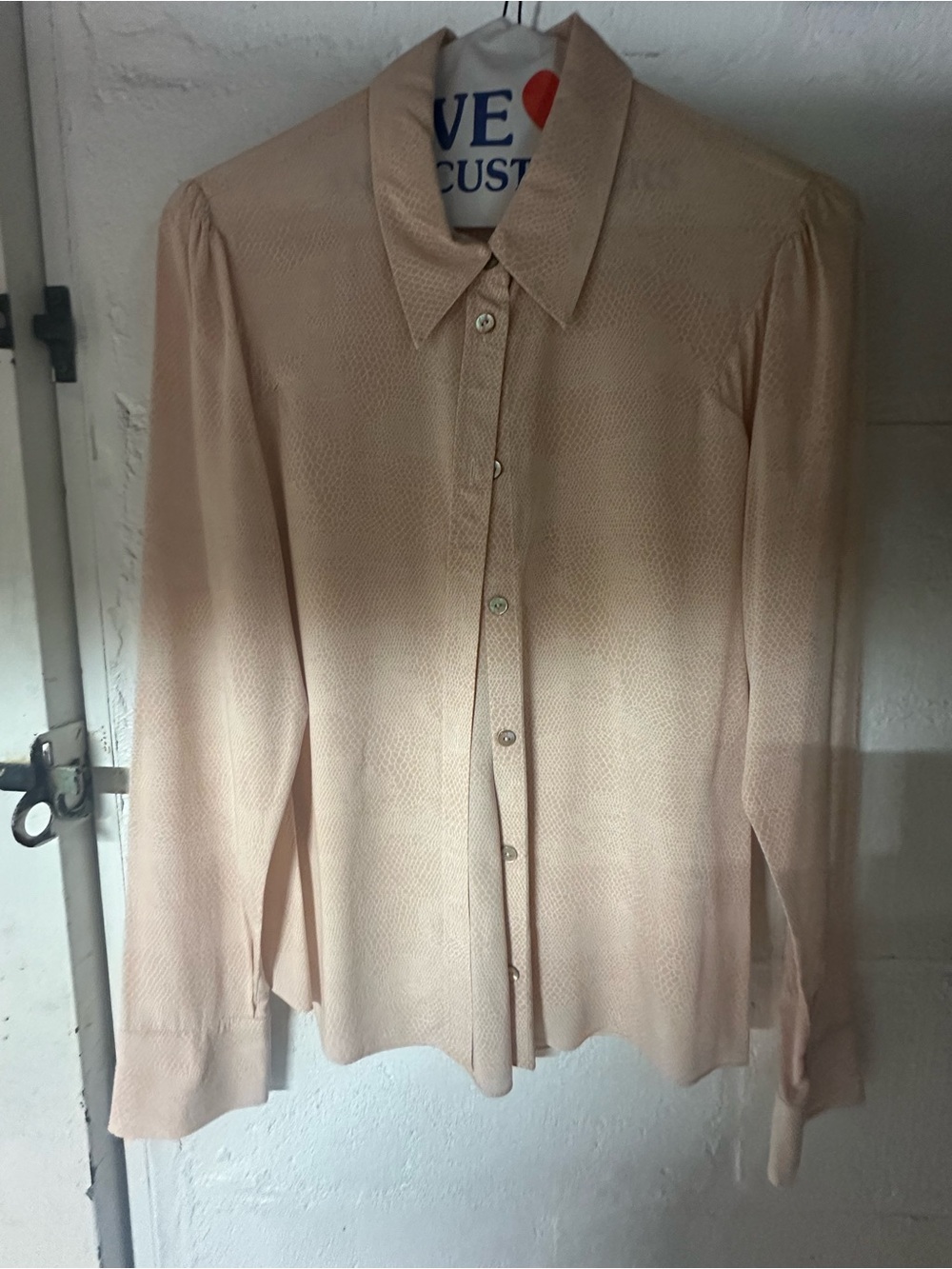 Tocca Soft Beige Patterned Blouse